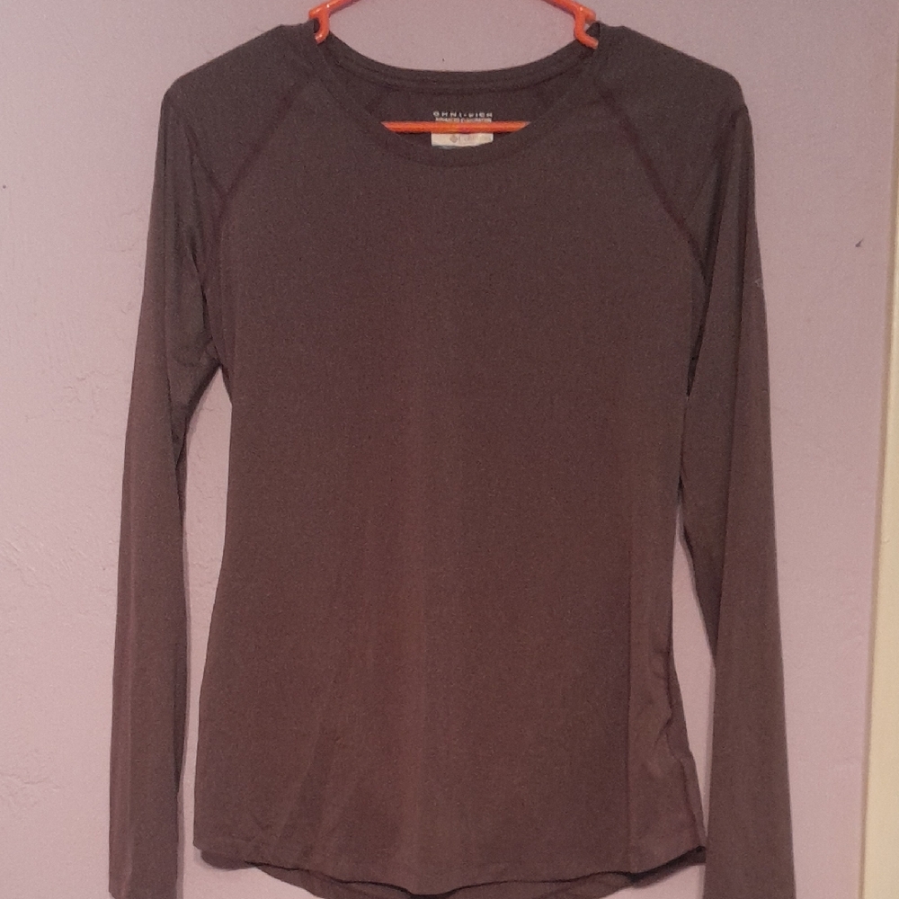 Columbia Womens Purple Longsleeve OMNI-WICK Shirt Size Medium